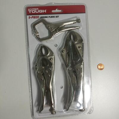 #91 5 Piece Locking Pliers Set