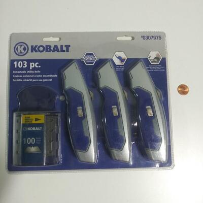 #101 Kobalt 103 pc Retractable Utility Knife
