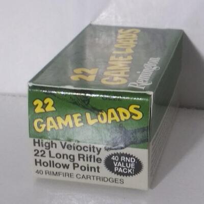 #102 80 22LR Game Loads High Velocity 22LR Hollow Point Rimfire Cartridges