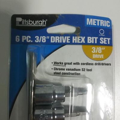 #107 6pc 3/8" Drive Hex Bit Set