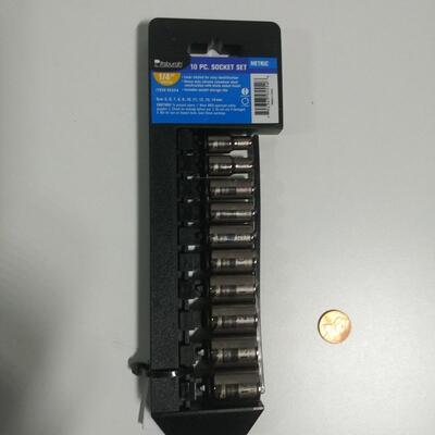 #108 10 pc 1/4" Drive Metric Socket Set