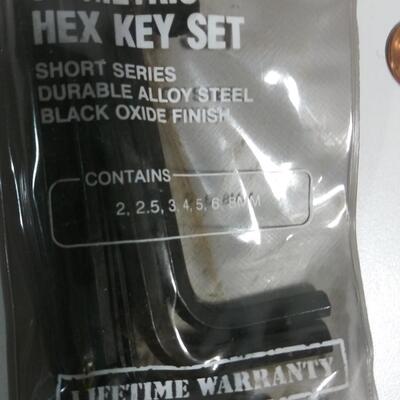 #114 True Craft 7pc Metric Hex Key Set