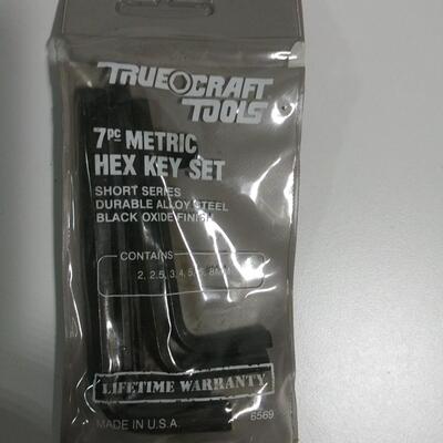 #114 True Craft 7pc Metric Hex Key Set
