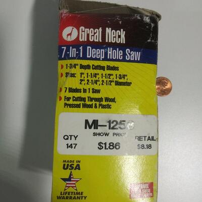 #117 Great Neck 7-In-1 Deep Hole Saw