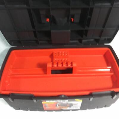 #126 Black & Decker 22" Workmate Multi-Compartment Tool Box with Tray