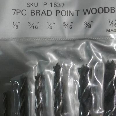 #133 7pc Brad Point Woodbit Set