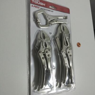 #135 5 Piece Locking Pliers Set