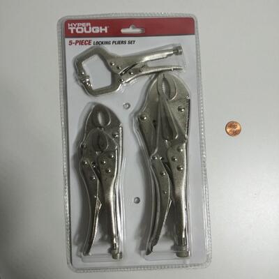 #135 5 Piece Locking Pliers Set