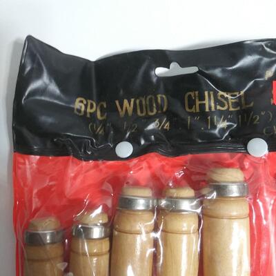 #136 6 pc Wood Chisel Set