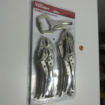 #137 5 Piece Locking Pliers Set