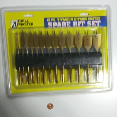 #138 13 pc Titanium Spade Bit Set