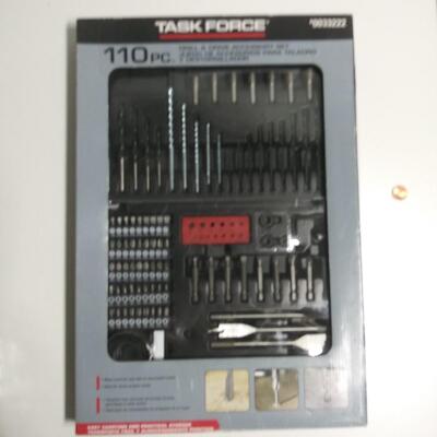 #139 110 pc Task Force Drill & Drive Accessory set