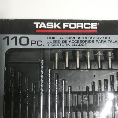 #139 110 pc Task Force Drill & Drive Accessory set