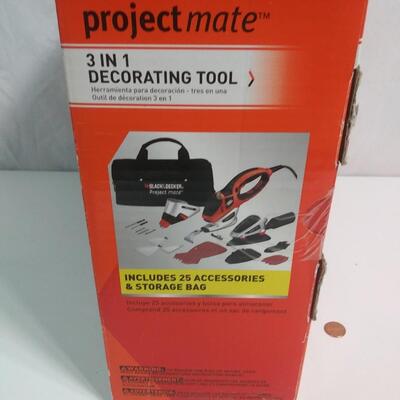 #144 Black&Decker ProjectMate 3-in-1Tool with 25 Accessories& Storage bag