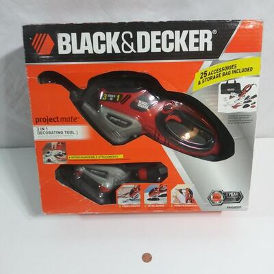#144 Black&Decker ProjectMate 3-in-1Tool with 25 Accessories& Storage bag