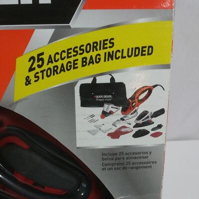 #144 Black&Decker ProjectMate 3-in-1Tool with 25 Accessories& Storage bag