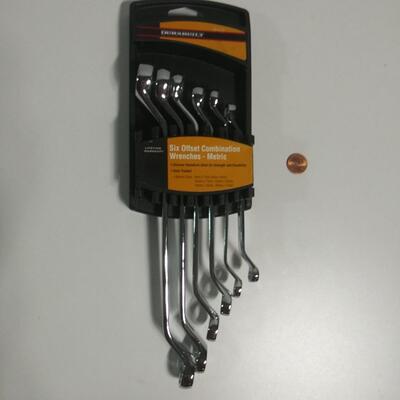 #151 6 Metric Offset Combinations Wrenches