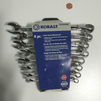 #152 Kobalt 8 pc SAE Cross Form Wrench Set