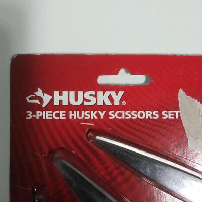 #160 Husky 3-Piece Husky Scissors Set - 8" 10" 7"