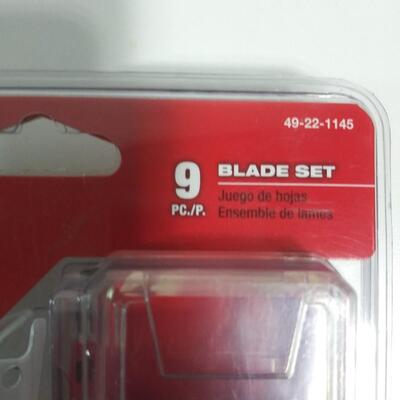 #162 Milwaukee Sawzall 9pc Blade Set