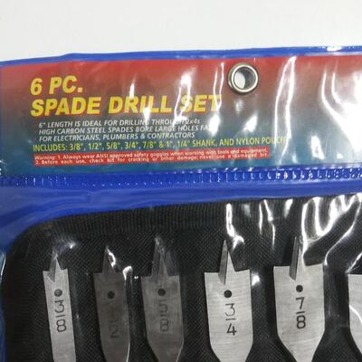 #165 6 pc Spade Drill Set