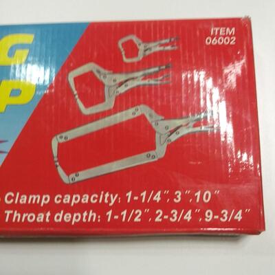 #169 3pc Locking C-Clamp Set - 6", 11", 18" Clamps