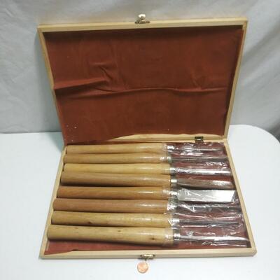 #176 8 pc Wood Lathe Chisel Set