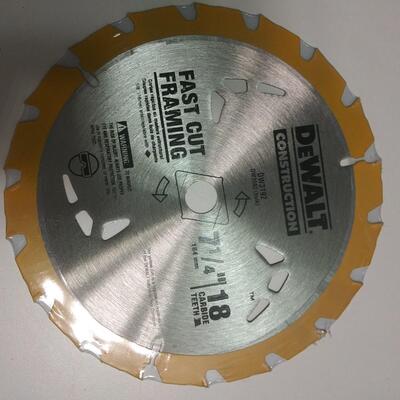 #198 3- 7 1/4  DeWalt Saw Blades