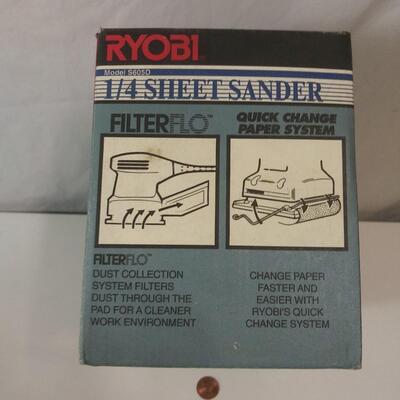 #214 Ryobi 1/4 Sheet Dustless Finish Sander