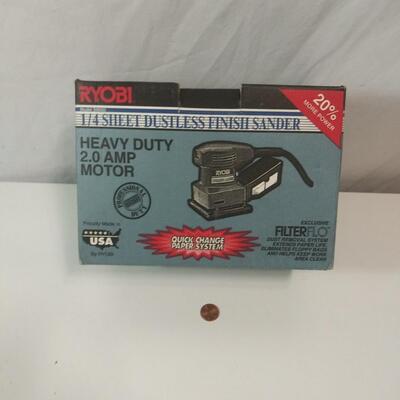 #214 Ryobi 1/4 Sheet Dustless Finish Sander