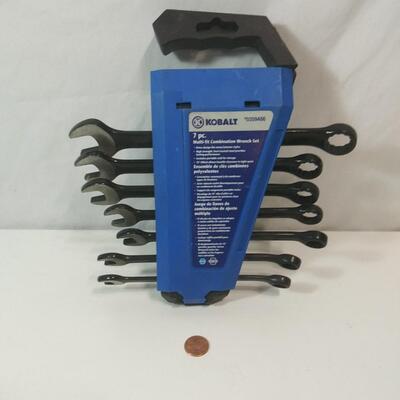 #217 Kobalt 7 Pc Multi-Fit Combination Metric Wrench Set