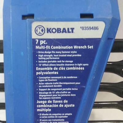 #217 Kobalt 7 Pc Multi-Fit Combination Metric Wrench Set