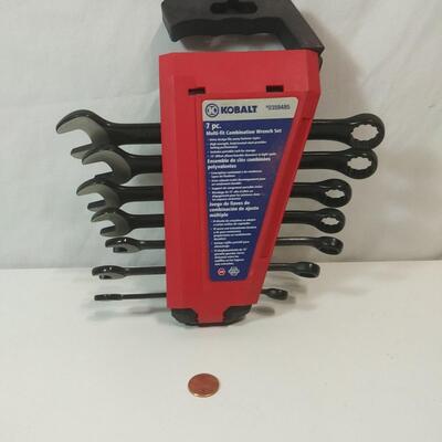 #218 Kobalt 7 Pc Multi-Fit Combination SAE Wrench Set