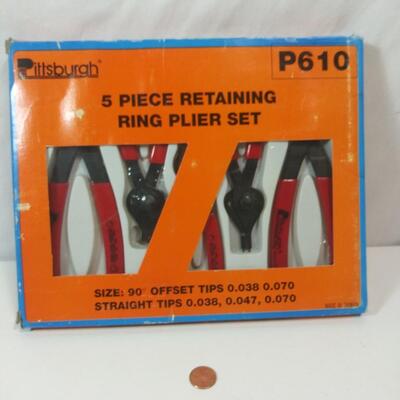 #220 5 Piece Retaining Ring Plier Set