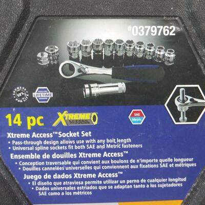 #240 Kobalt 3/8" drive 14pc Xtreme Access Socket Set