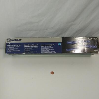 #251 Kobalt 3 pc Socket Storage Tray Set