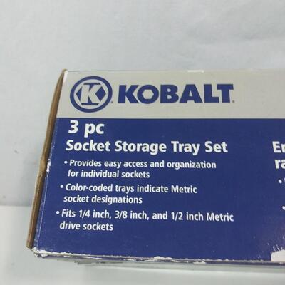 #251 Kobalt 3 pc Socket Storage Tray Set