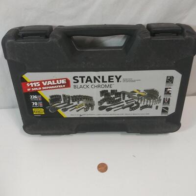 #258 70 Piece Stanley Black Chrome Tool set