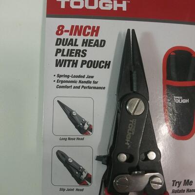 #271 8-Inch Dual Head Pliers With Pouch