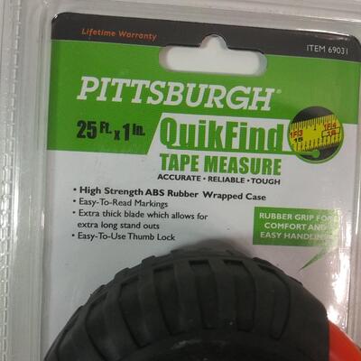 #313 Tape Measure and 2 Levels