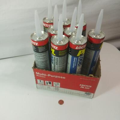#378 9 Tubes Locktite PL200 Multi-Purpose Construction Adhesive