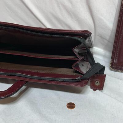 #403 2 - Leather zipping breifcases
