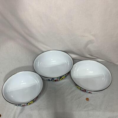 #409 Flowers -Mixing/Serving Bowls
