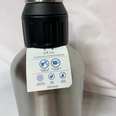 #410 Aviana 64 oz. Double Wall Stainless Growler
