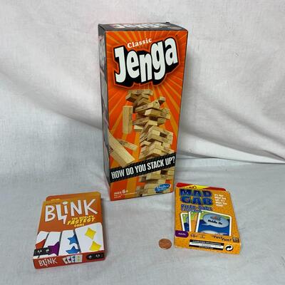 #417 Jenga & 2 card games