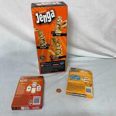 #417 Jenga & 2 card games