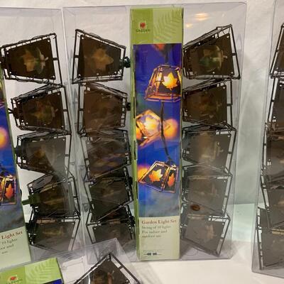 #444 4 - Leaf Garden Light Set