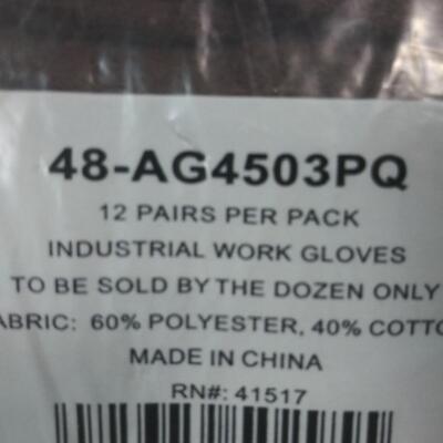 #457 12 Pair Industrial Work Gloves