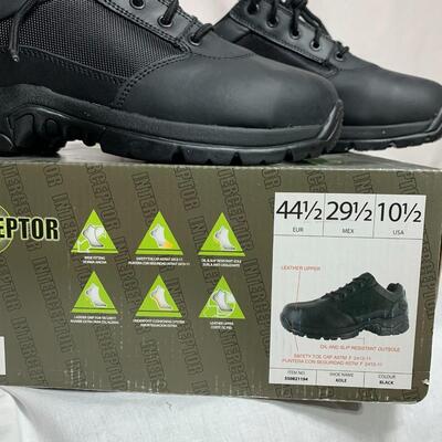 #479 Intereceptor Black Shoes Size 10-1/2