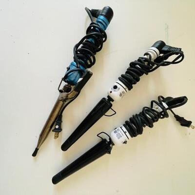 Lot 139 Group 3 Curling Irons Hot Tools